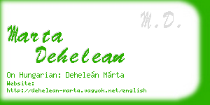 marta dehelean business card